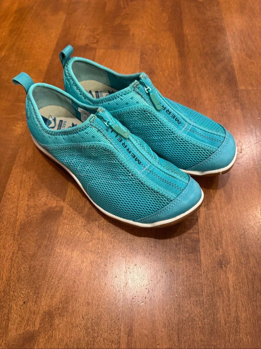Merrell Lorelei Zip Calypso Women’s 7 Teal Mesh Water Shoes J89662